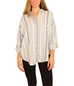 American Eagle Womens Stripe Button Up Shirt - Picture 1 of 26