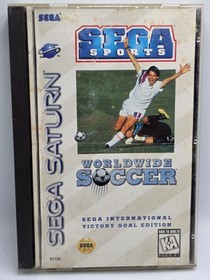 Worldwide Soccer (Sega Saturn, 1995) Complete w/ Reg Card
