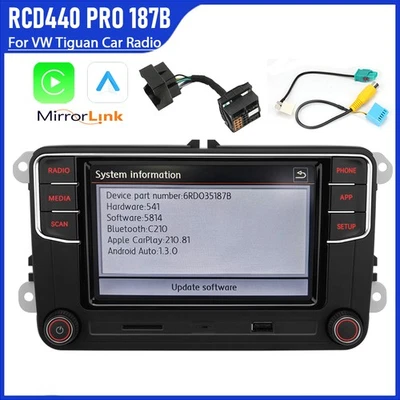 6.5" NONAME RCD440 PRO RCD330 Carplay Android Auto Radio Für VW Touran Sharan PQ - Bild 1 von 4