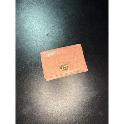 Gucci GG Marmont Two-Fold Card Case Business Holder - Pink - Image 1 of 4