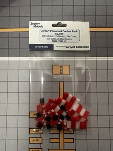 [MEGA PACK] People Control Airport GSE 1:400 Scale Cones, Fences, Barriers& more - Picture 1 of 1