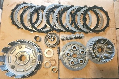 2003  00-09 Kawasaki EX500 Ninja 500R Inner Outer Clutch Basket Plate Disc OEM - Image 1 of 4