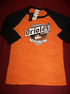 Camisa manga 3/4 para mujer 5th & Ocean Baltimore Orioles nueva con etiquetas - Imagen 1 de 2