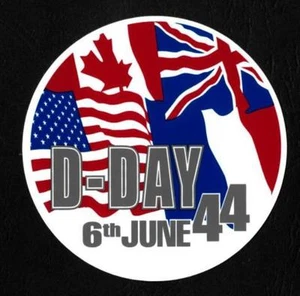 D DAY FLAGS ADHESIF (Sticker) - Picture 1 of 1