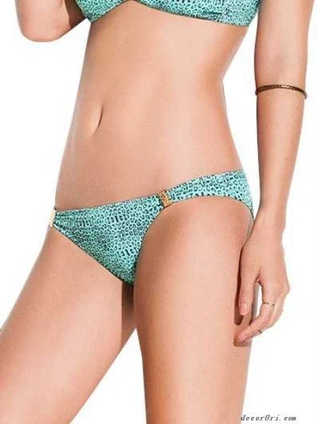 Calzoncillos bikini para mujer Phax con estampado de leopardo turquesa - nuevos con etiquetas talla M precio de venta sugerido por el fabricante £25 Foto 1 de 1