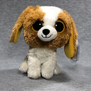 TY Beanie Boos - 6" COOKIE the DOG (solid eyes purple tag) MWCT - Picture 1 of 9