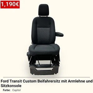 Ford Transit Custom MK8 Beifahrersitz Sitz Armlehne Capitol - Bild 1 von 5