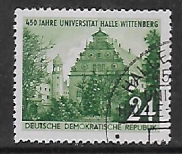 1952 - DDR / German Democratc Republic Halle-Wittenberg 24p Stamp Used SG DD E80 - Image 1 of 1