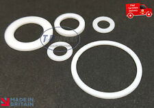 2 x Bespoke Teflon PTFE Washers / Spacers 1mm thk Size 42mm to 60mm o/s dia