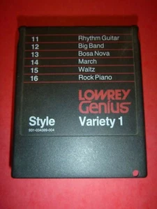 Lowrey Genius Cartridge: Style Variety 1 (see listing for compatible models) - Picture 1 of 3