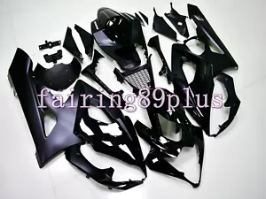 Black on Black ABS Injection Bodywork Fairing Kit Fit for 2005 2006 GSXR1000 - Picture 1 of 7