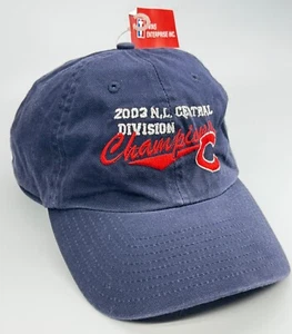 Chicago Cubs 2003 National League Central Division Champions StrapBack Hat MLB - Picture 1 of 17