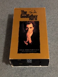 The Godfather Part III VHS 1997 2 Tape Set Final Directors Cut Set - Picture 1 of 4