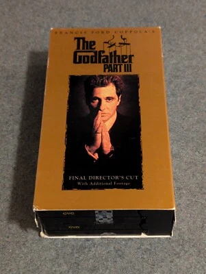 The Godfather Part III VHS 1997 2 Tape Set Final Directors Cut Set - Image 1 of 4