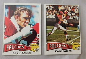 1975 Topps Atlanta Falcons Football Card Pick one