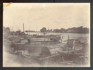 INDOCHINE coloniale, Le port de Chau Doc, citrate print 1902 - 8x11 cm - Picture 1 of 1