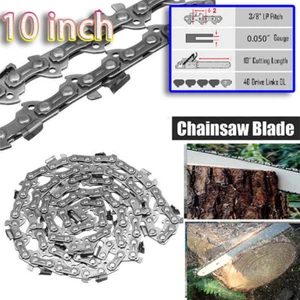 1/2/3/4 Pcs 10 Inch Chains 40 DL 3/8" LP Chain Saw 0.050" Electric Chainsaw Work - Picture 1 of 19