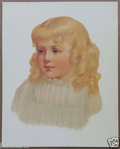Little Girl Art Print            by Ida Waugh            1994           8 x 10"  - Picture 1 of 2