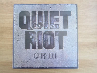 Quiet Riot ‎– QR III 1986 RARE White Label Korea Promo LP INSERT - Image 1 of 4