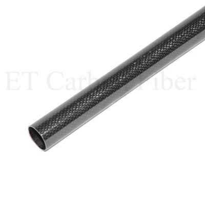 3K Carbon Fiber Tube 100% Roll Wrapped OD8mm X ID 4 5 6 7mm X Length 330mm/500mm - Image 1 of 4