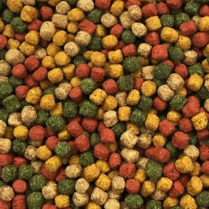 KOIFUTTER 15 kg **4 Sorten Mix** Multi Colors / Fischfutter Pelletgröße 6mm - Bild 1 von 3