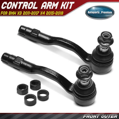 2 внешних конца анкерного стержня переднего водителя и пассажира для BMW X3 2011-2017 X4 2015-2018 - Изображение 1 из 4