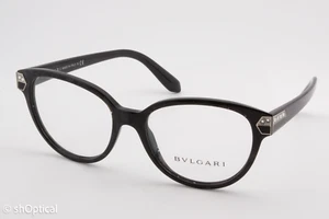 Bvlgari 4136-B 5412 hembra gafas de gato marcos negro mamba 54 mm - Imagen 1 de 8