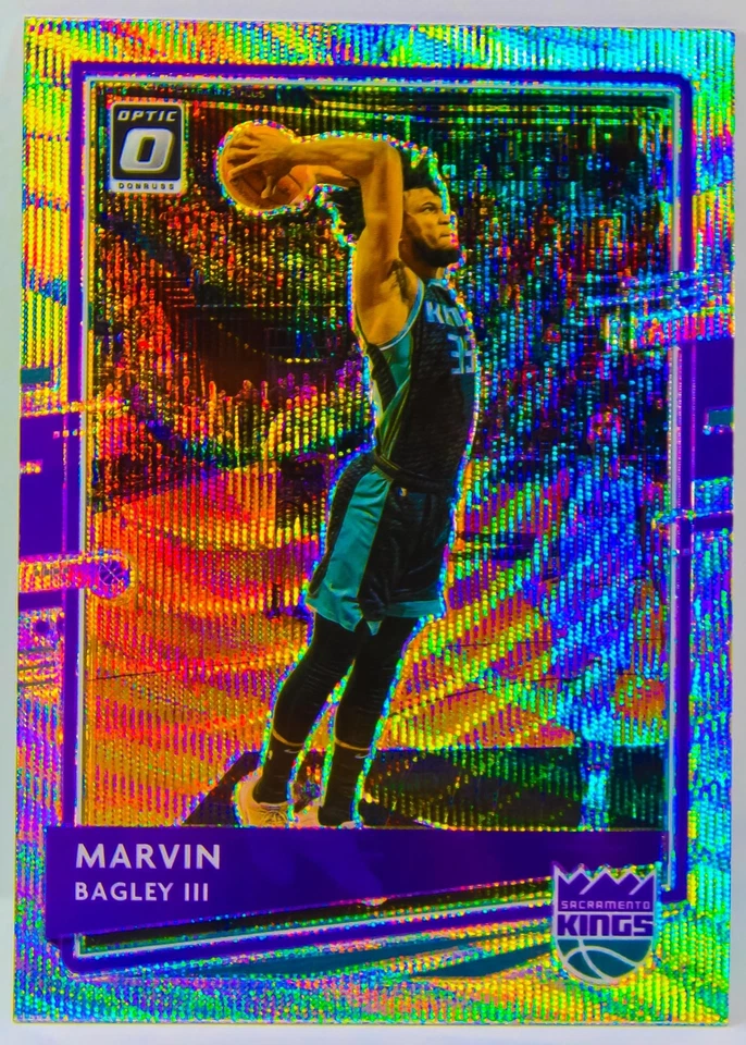 Marvin Bagley III 2020-21 Optic Fanatics Silver Wave Prizm Refractor Card #47 - Image 1 of 3