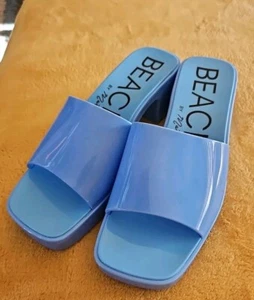 Jelly Block Heel Sandal Beach By Matisse Women's Slip On Sz 8 - Picture 1 of 6