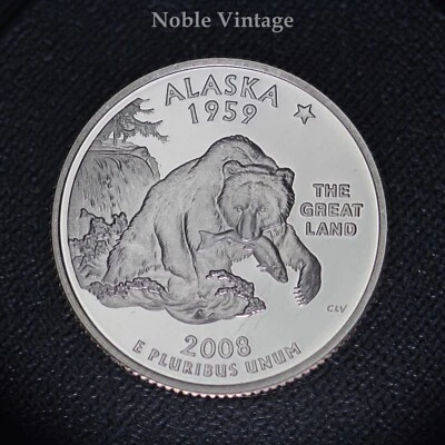 2008 S Proof Alaska State Quarter - From a Clad Proof set - Image 1 of 2