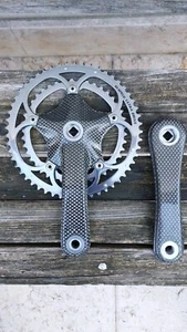 CRANKSET RONDA COLNAGO CF CAMPAGNOLO TITANIUM SHAMAL CARBON SUPER RECORD - Imagen 1 de 12