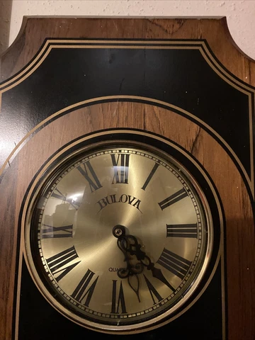 BULOVA Indoor Weather Station Temperature Barometer Wall Clock '86 Service Award Cover