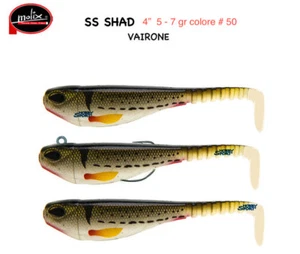 MOLIX SS SHAD 4" COL 50 VAIRONE TESTINA DA 5 + 7 GR SPINNING BLACK BASS - Foto 1 di 4