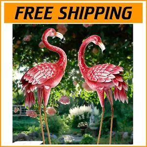 Outdoor Flamingo Statues with Easy Assembly - Perfect for Gardens or Events - Picture 1 of 11