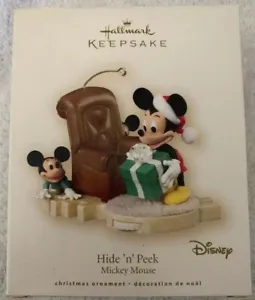 HALLMARK Keepsake 2007 DISNEY Mickey Mouse HIDE N' PEEK Ornament New - Picture 1 of 5