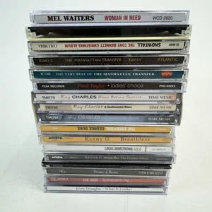 Lot of 15 Smooth Jazz & Blues CDs Jerry Douglas Sam Cooke Kenny G Ray Charles - Picture 1 of 4
