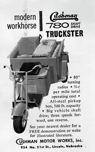Cushman 780 1955 eje motriz camión scooter anuncio original - Imagen 1 de 1