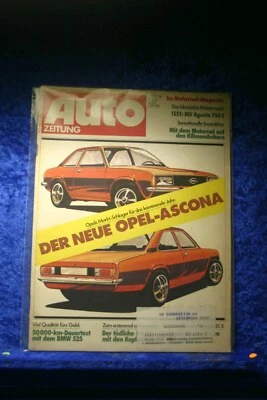 Auto Rivista 23/74 Opel Ascona B BMW 525 MV AGUSTA 750S CITROEN GS-X - Immagine 1 di 2
