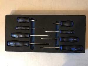 Tool Tray to fit Cabinets with 8 Screwdrivers - 4 x Phillips and 4 Slotted - Picture 1 of 4