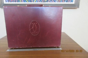 CARTIER Paris Vintage Leder Attache Rechtsanwalt Buchhalter Hartschale Aktentasche  - Bild 1 von 12