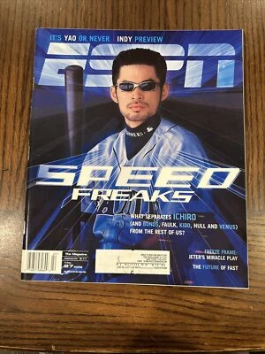 ESPN The Magazine May 27, 2002  SPEED FREAKS Ichiro Cover!!!! - Image 1 of 4