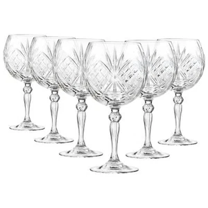 Juego de regalo 6 vasos de ginebra melodía cristal RCR 650 ml globo tónico cóctel - Imagen 1 de 6