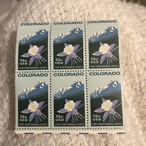US Postage Stamps 1977 Colorado Statehood.Scott 6 Stamps Vintage - Picture 1 of 3