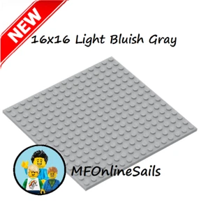 *NEW* GENUINE LEGO Plates -16x16 studs or 5 inches Flat Green Gray White Black - Picture 1 of 16
