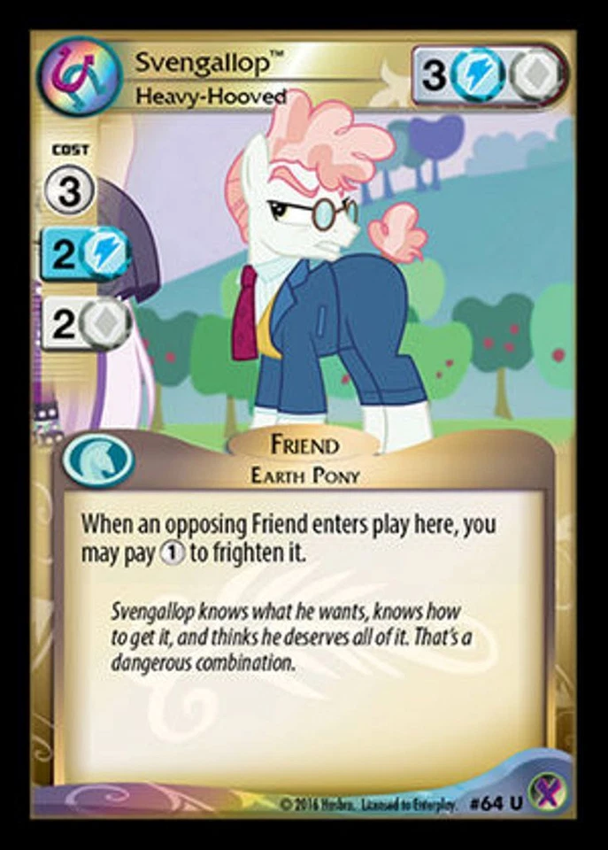 My Little Pony Marks in Time Svengallop, Heavy-Hooved 64 - U x3  MLP CCG  - Image 1 of 1