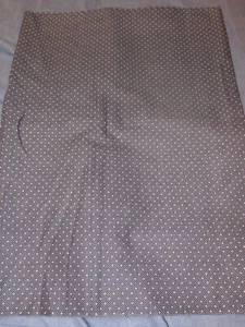 1 2/3 Yards JOAN KESSLER for Concord Fabrics - Navy Blue w/ White POLKA DOTS - Picture 1 of 2
