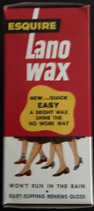 1960's Vintage Box of ESQUIRE LANO WAX Oxblood Shoe Polish. "Old Store Stock" - Picture 1 of 4