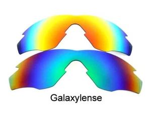 Galaxy Replacement Lenses For Oakley M2 Frame Green&Red Polarized 2 Pairs - Picture 1 of 9