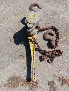 Tugit 1 1/2 Ton Cricchetto Catena Paranco Verricello Rigging - Foto 1 di 3