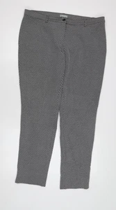 Naya Women's Black Geometric Trousers Size M - Picture 1 of 12